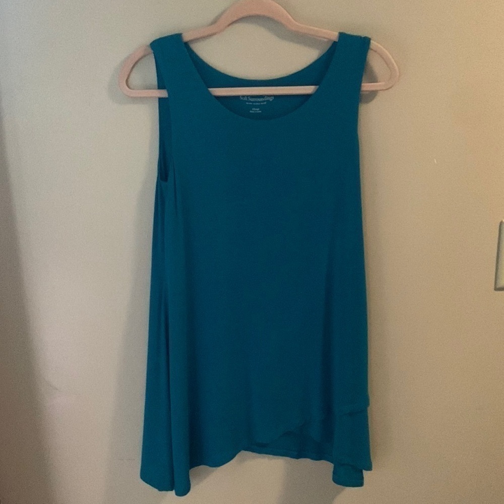 Soft Surroundings Turquoise Tank | XS‎